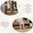 Multi-Purpose Hallway Hall Tree With Removable Linen Cushioned Entryway Bench, Coat Rack, Storage Shelves, And DIY Pegboard,For Hallways, Living Room-1919120351