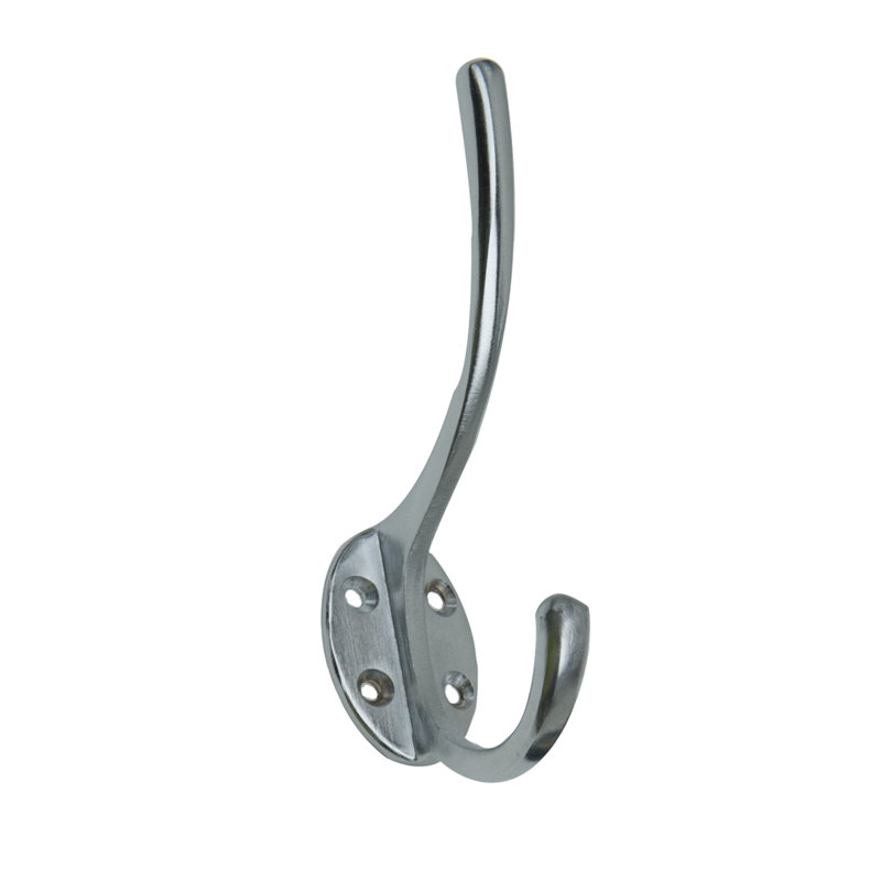 Killeen Brass Wall Wall Hook, Satin Chrome
