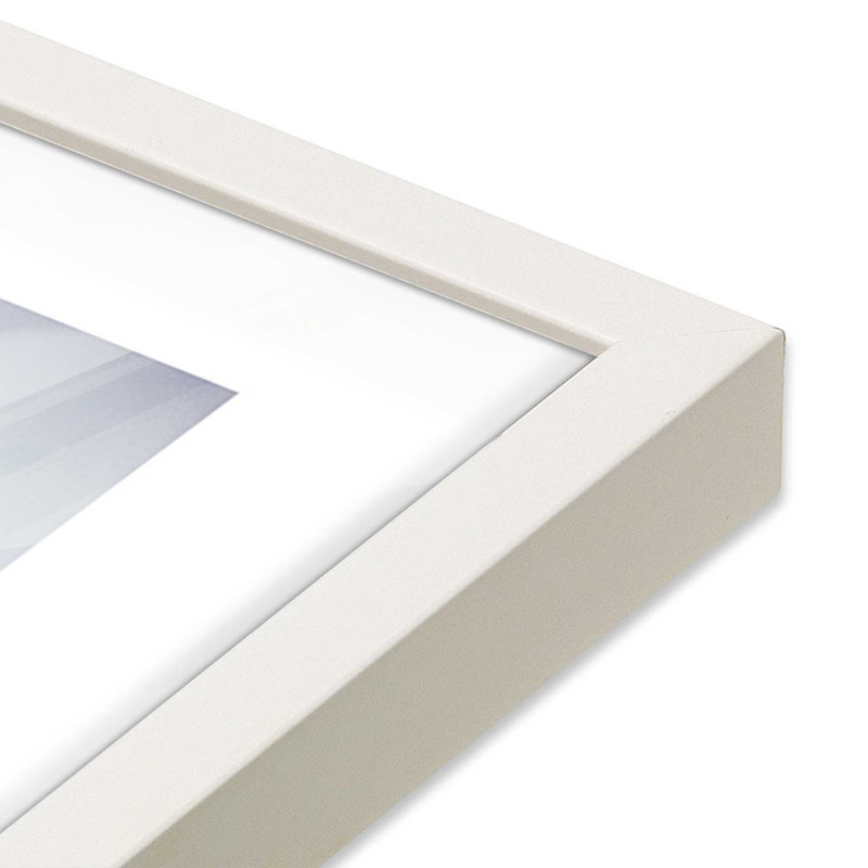 Tropical Twilight Print, Opaque White Framed, 15" H x 12" W x 1.25" D