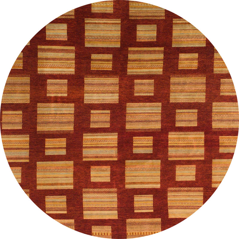 Tapis abstrait moderne 1453, Rond 8 pi