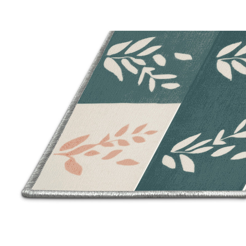 Serene Blossom Rug, Rectangle 6' x 9'