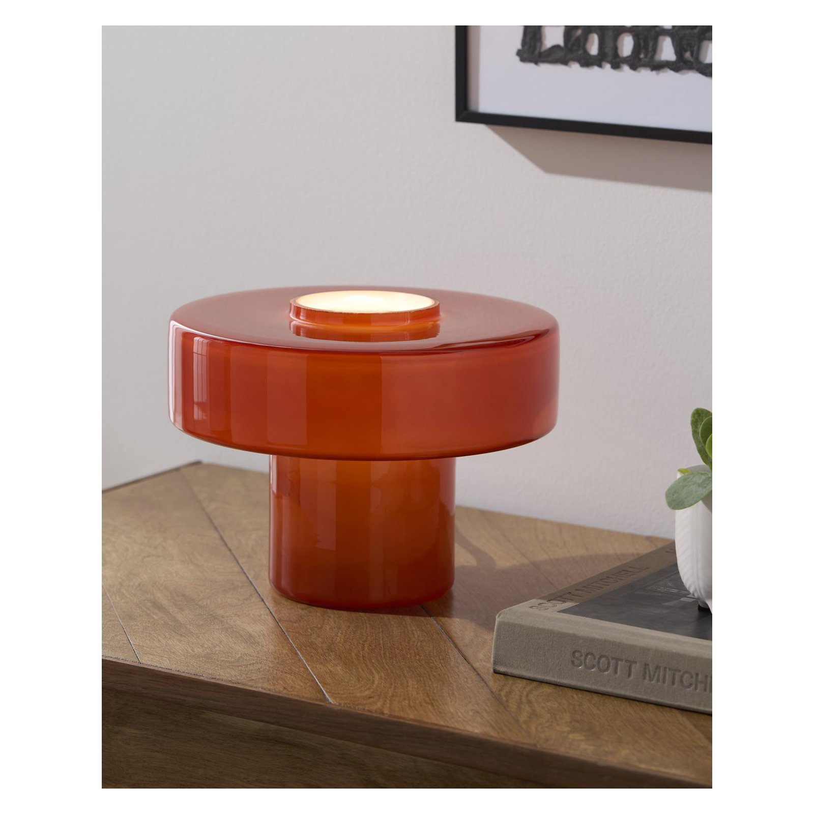 Rainville Table Lamp, Red