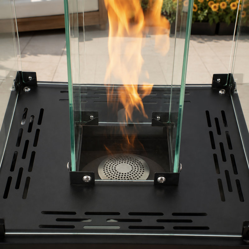 Chauffage de terrasse sur pied au propane de 41 000 BTU avec roues