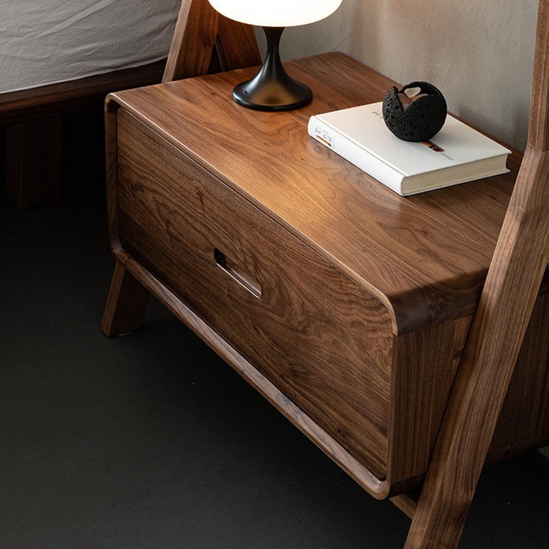 Imported Black Walnut Coat Rack Drawer