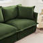 Confortable 2 places avec repose-pieds, tissu chenille pour un espace de détente
