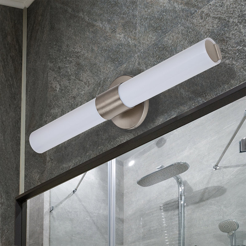 Chandresh Dimmable LED Vanity Light, Brushed Nickel
