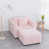 Similifourrure rose clair