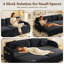 Dans un canapé-lit, mobilier de maison compact en métal chenille