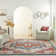 Tapis bordeaux / ivoire Parisa