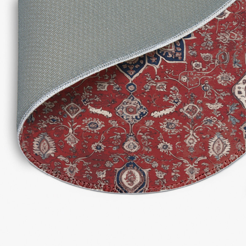 Tapis d'intérieur et d'extérieur brun Persian, Round 5'