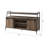 Industrial Style Tv Stand With Open Shelves, Accent Cabient