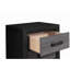 Table de chevet gris et noir SOLUTO