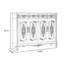 Banc de rangement en bois manufacturé brun
