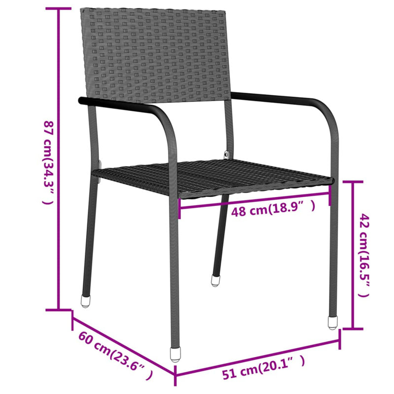 2 - Person Outdoor Bistro Set
