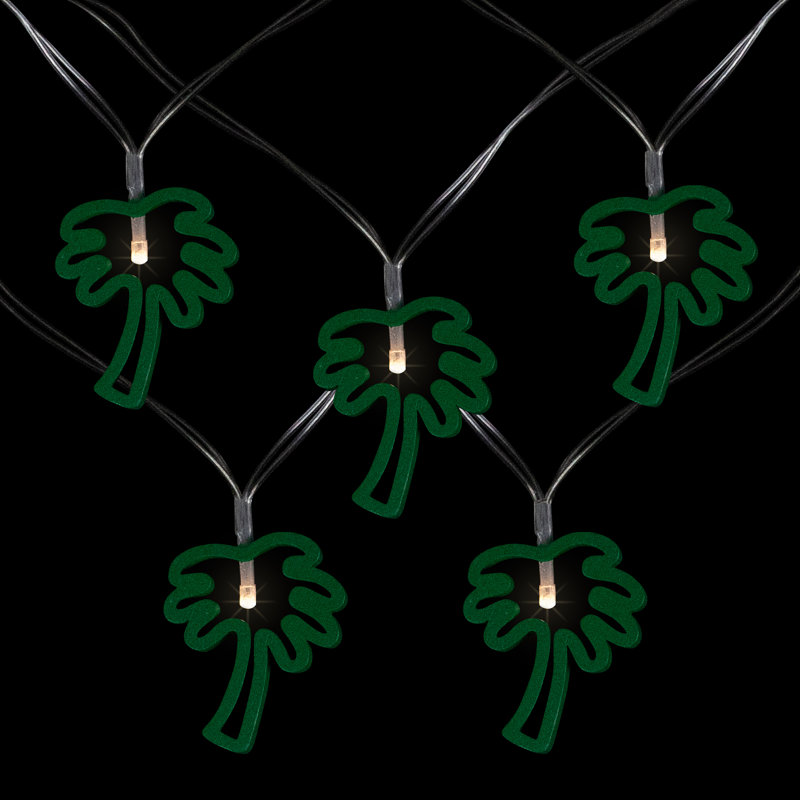 10-Count LED Palm Tree Fairy Lights - Warm White