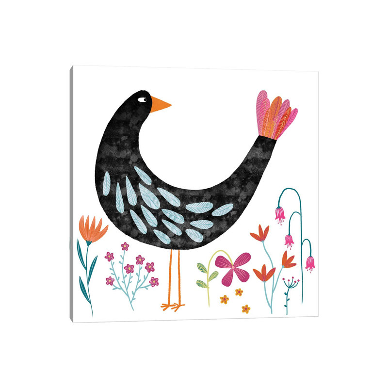 Oiseau avec une queue d’aronde par Nic squirrell-impression, Toile tendue, H 37 po x l 37 po x P 1,5 po, Pas de tapis