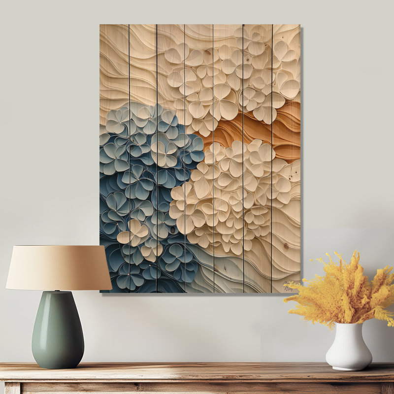 Woven Roots Colorful Banyan Tree II - Modern Landscape Wooden Wall Art On Natural Pine Wood, 20" H x 10" W x 0.78" D