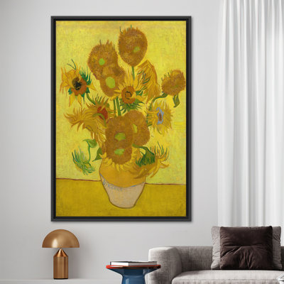 Reproduction d'art de tournesol Van Gogh - célèbre décoration murale florale pour la maison et le bureau