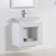 Ensemble de meuble-lavabo de salle de bain simple fixé au mur 24 po Tyne-1438559256