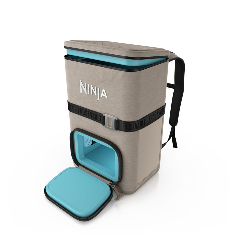 Ninja Outdoor Frostvault Go 36-can Soft Cooler With Cold Dry Zone, Birch Beige