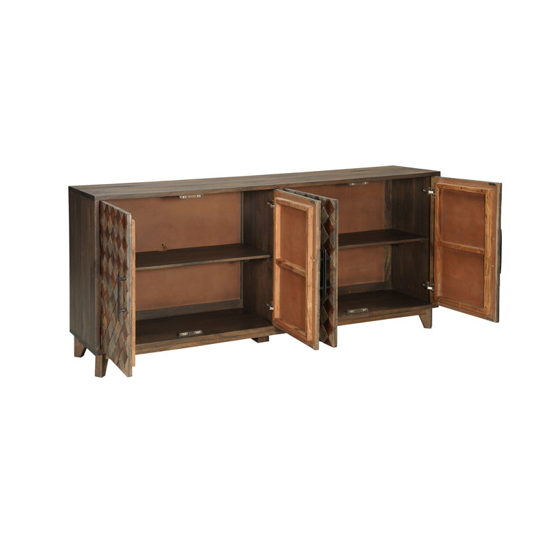 Buffet en bois massif de 84 po Flenderson