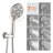Ceiling-Mounted Tub Shower System With Hand Shower 12-Inch Single-Handle Shower Faucet Set Brass High-Pressure Shower Trim Kit With Rough-In Valve-116975576