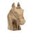 Pewamo Handcrafted Wooden Horse Head Figurine - Brown 10" Modern Decorative Accent for Home, Office, Bedroom, or Living Room