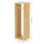Porte-papier hygiénique autoportant en bois naturel avec rangement-47891206
