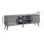 59 po Meuble télé en bois avec 2 armoires de rangement pour téléviseur de 65 po ou moins-65088038