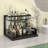 2-Tier Metal Under-Sink Organizer with Pull-Out Basket