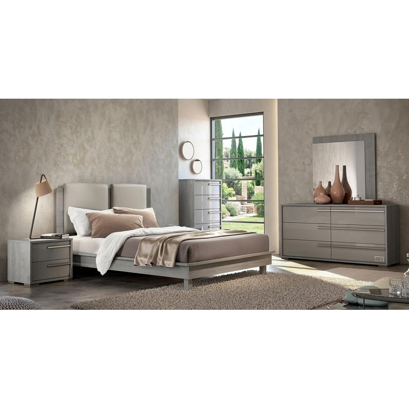 Ensemble de chambre avec très grand lit 6 pièces Elinn, Très grand