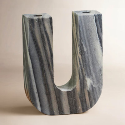 Genuine Marble Candlestick Holder