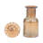 Decorative Glass Bottle Vase with Mushroom Lid Design for Home Decor – Modern Vintage Flower Vases for Entryway, Living Room and Table Decor – Orange-308170733