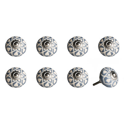 Hand Painted 1 1/2" Diameter Round Knob