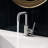 Square Single Hole Single-handle Bathroom Faucet