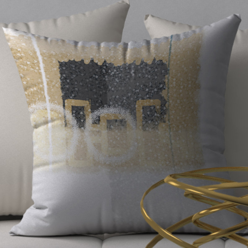 Housse de coussin carrée flair bouche, 20 po x 20 po