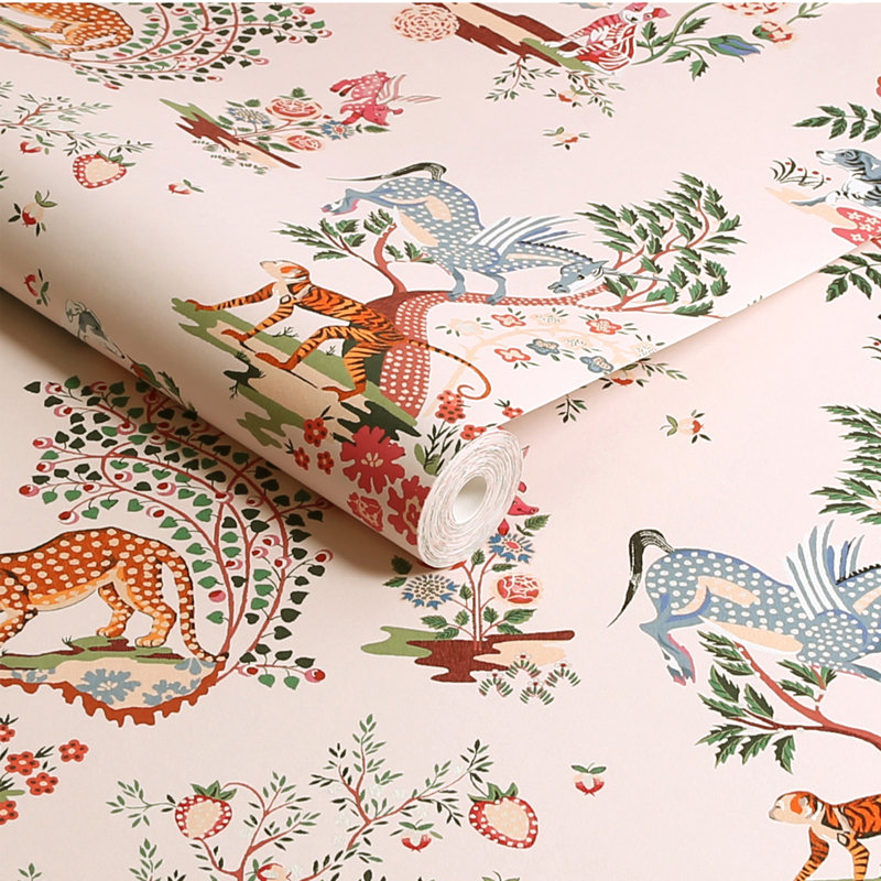 Cath Kidston Painted Kingdom Navy, Pink