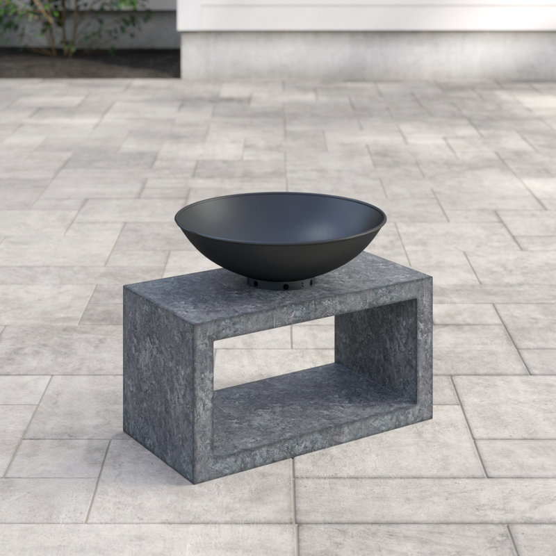 Firebowl, Wood Burning Fibreclay Fire Pit, Cement