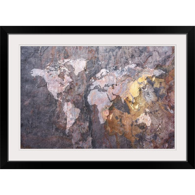«World Map» par Deschamps, impression