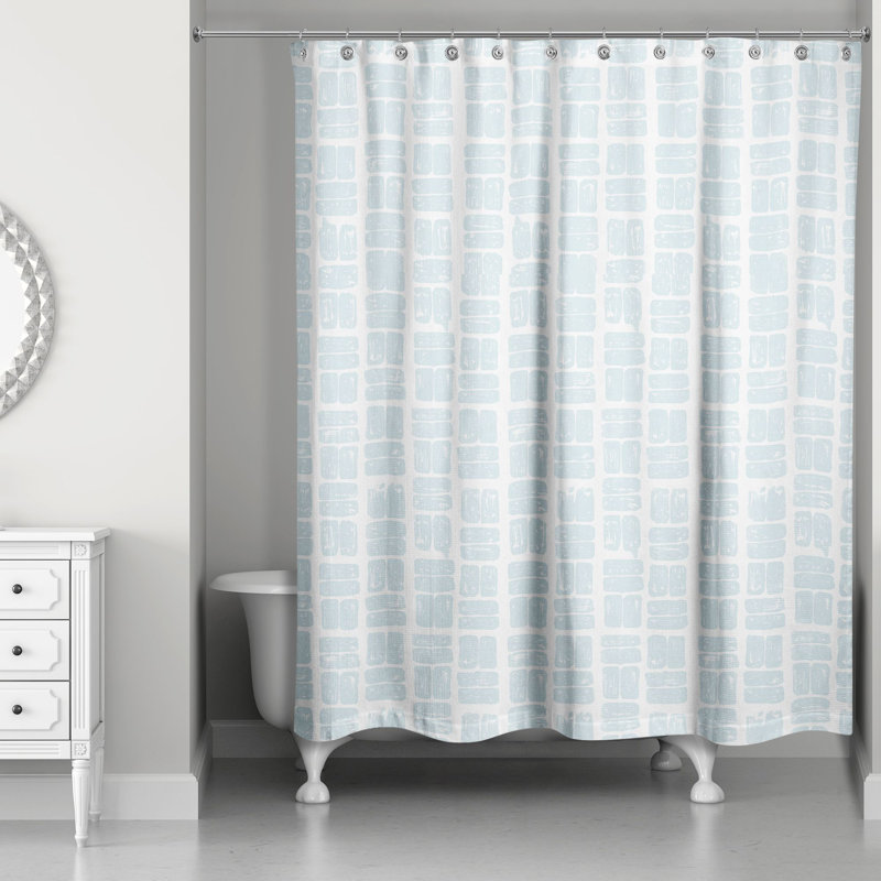 Rideau de douche simple Perine, Menthe clair