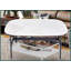 Table basse moderne en céramique à poutre de roche pour salon, conception carrée basse spacieuse, facile à nettoyer et amp; Assembler