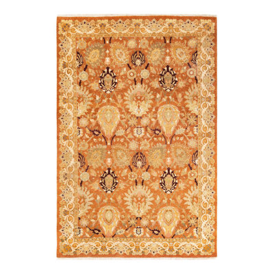 Yakim One-of-a-Kind 6' 0" X 9' 1" 2000s Wool Area Rug Brown