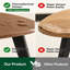 Ensemble de tables basses gigognes en bois de style Mid-Century et de tables empilables avec pieds en bois massif-133326179