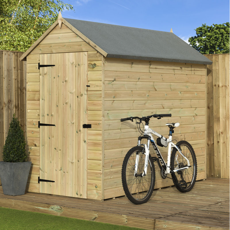 Premier Apex 4 Ft. W x 9 Ft. D Shiplap Wooden Shed
