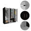 Armoire rectangulaire 1 tiroir 6 portes