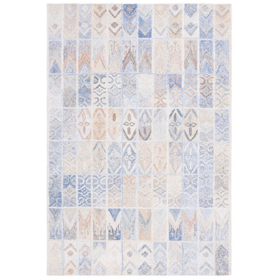 Melica Abstract Hand Tufted Pet Yarn Pile Geometric Rug