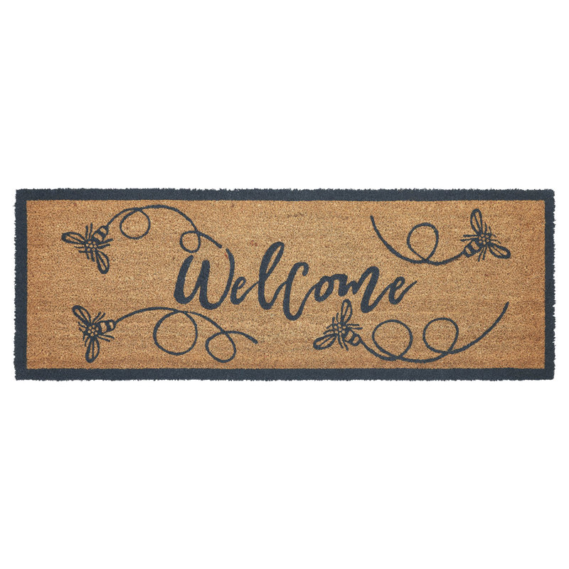Tapis de bienvenue Buzzy Bees, L 17 po x L 48 po