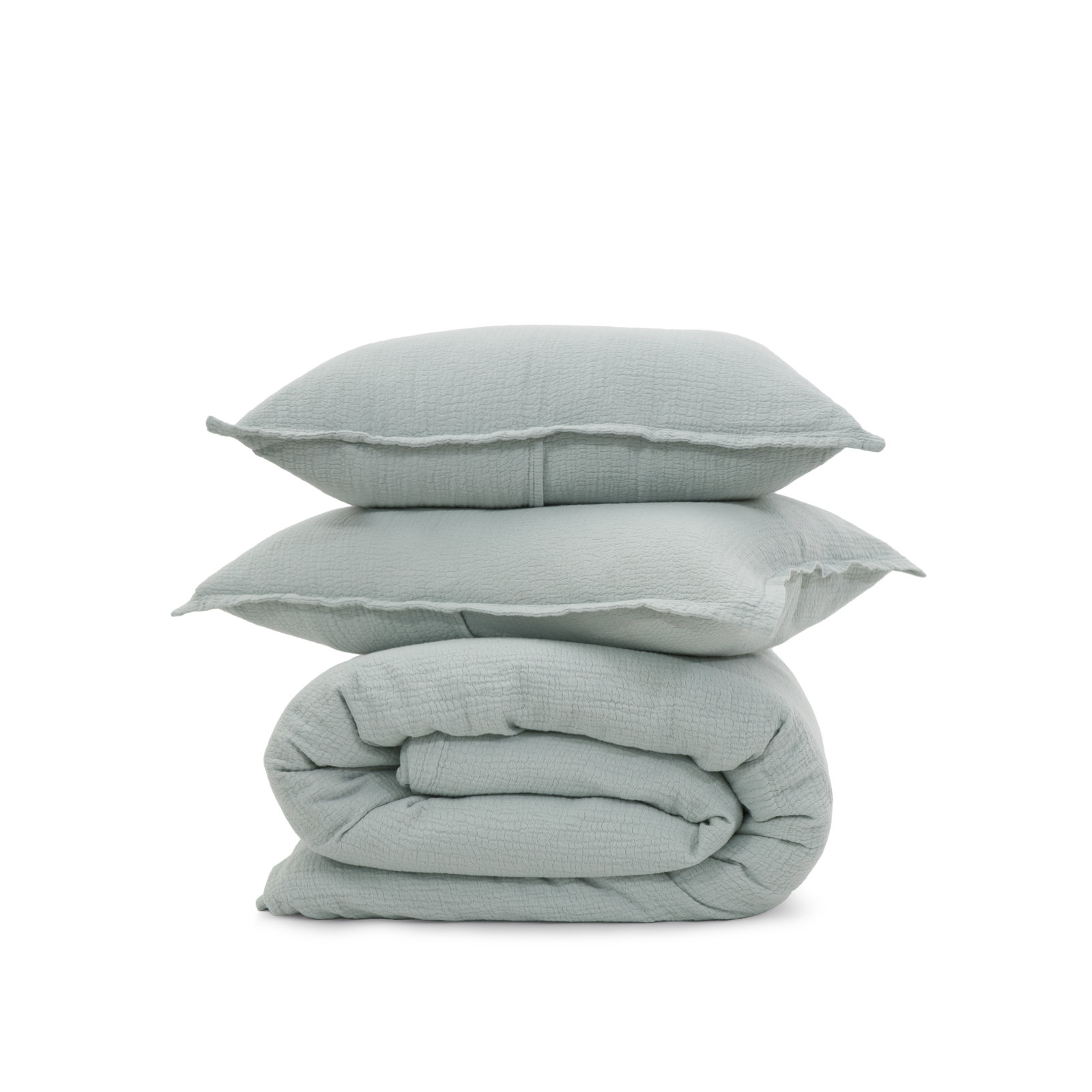 Waverly Cotton Duvet Cover Set, King Duvet Cover + 2 King Shams, Shore Blue