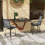 2 tabourets de bar pivotants avec tissu en maille haute, structure en acier pour patio extérieur, balcon, bord de piscine, cour arrière, gris (deux