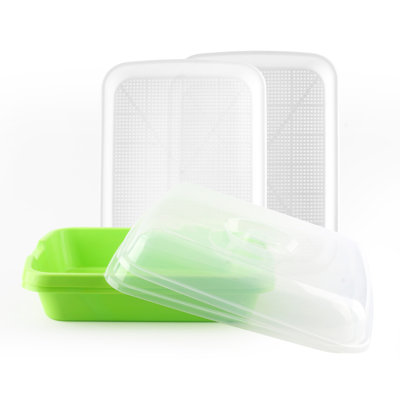 2 Pack Seed Germination Tray With Drainage Holes